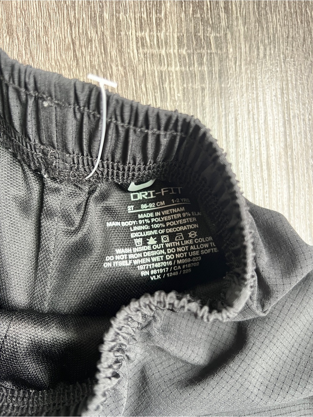 Nike Dri-FIT Athletic Shorts Black - 2T - Picture 3 of 3